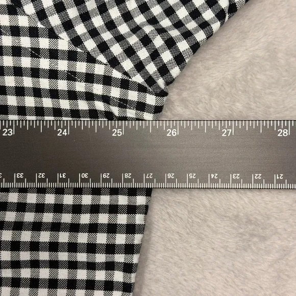 Ralph Lauren Gingham Button Up Shirt Long Sleeve Classic Fit Mens XL Black White - Picture 5 of 10